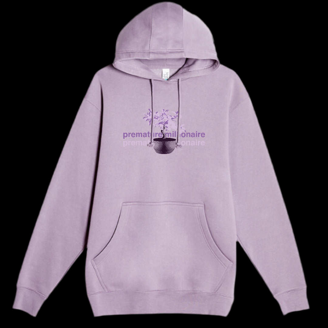 Premature Millionaire Hoodie- Light Purple