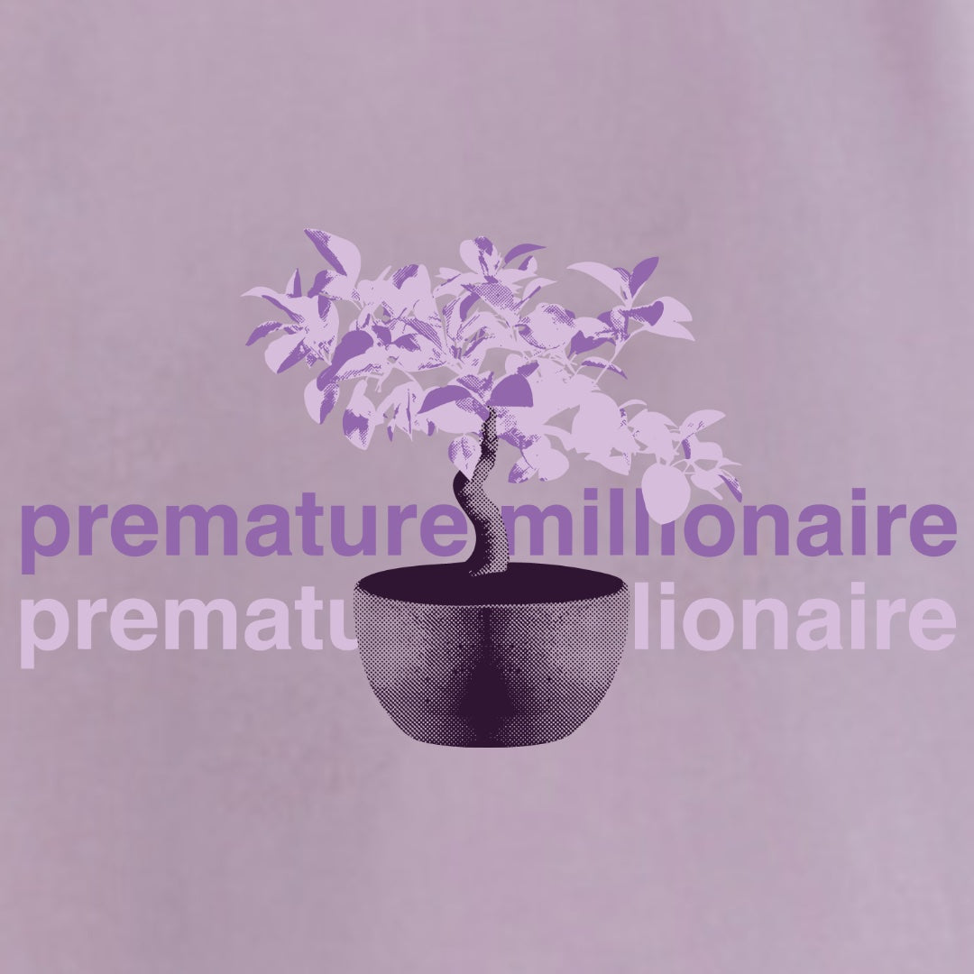 Premature Millionaire Hoodie- Light Purple